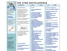 Tablet Screenshot of itsm.certification.info