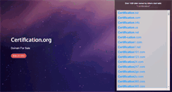 Desktop Screenshot of certification.org