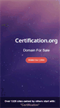 Mobile Screenshot of certification.org