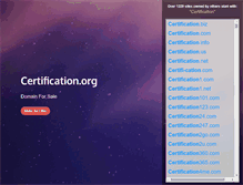 Tablet Screenshot of certification.org